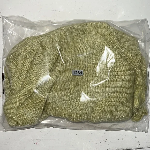 Anthropologie Alicia Shimmer Knit Pullover in Chartreuse - Picture 11 of 11